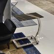 Swan Marble Accent Table with Steel Base - Variation Available